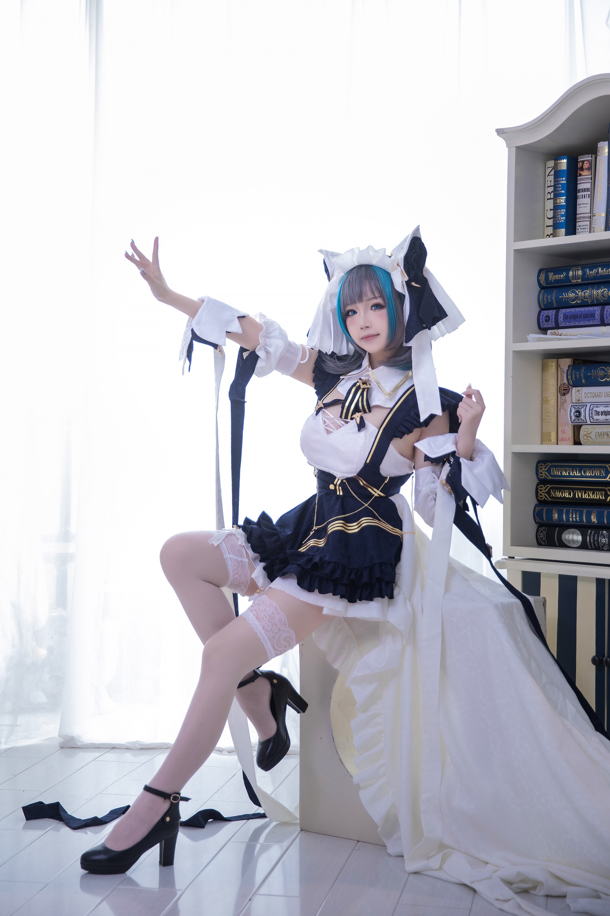 图片[1]-雪晴Astra – NO.038 雪晴Astar 柴郡Azur Lane[18P]-XikXak